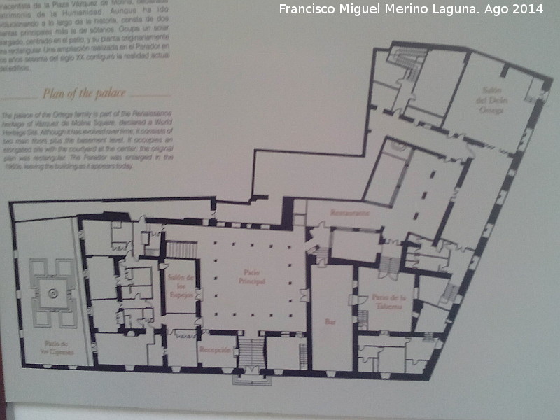 Palacio del De�n Ortega - Palacio del De�n Ortega. Plano