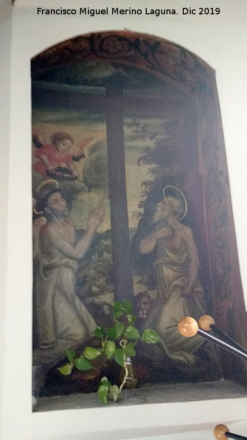 Palacio de Juan V�zquez de Molina - Palacio de Juan V�zquez de Molina. Sala Capitular. Representaci�n mural de los santos; Santo Domingo Guzm�n y San Jer�nimo