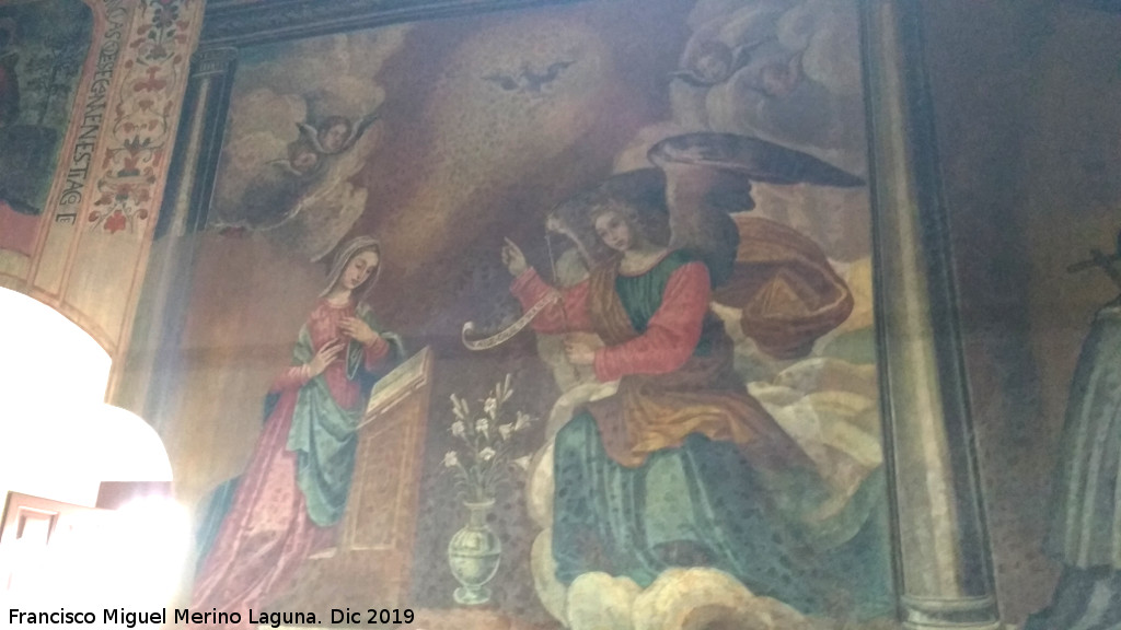 Palacio de Juan V�zquez de Molina - Palacio de Juan V�zquez de Molina. Sala Capitular. Representaci�n Mural con la Anunciaci�n