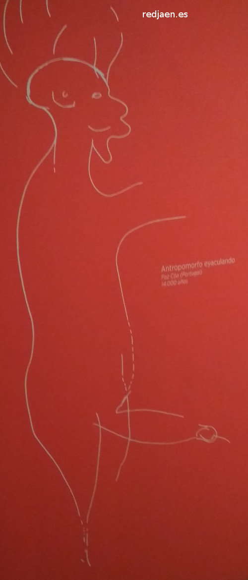 Petroglifos de Foc Coa - Petroglifos de Foc Coa. Eyaculando. 14.000 a�os. Paleom�gina - Bedmar
