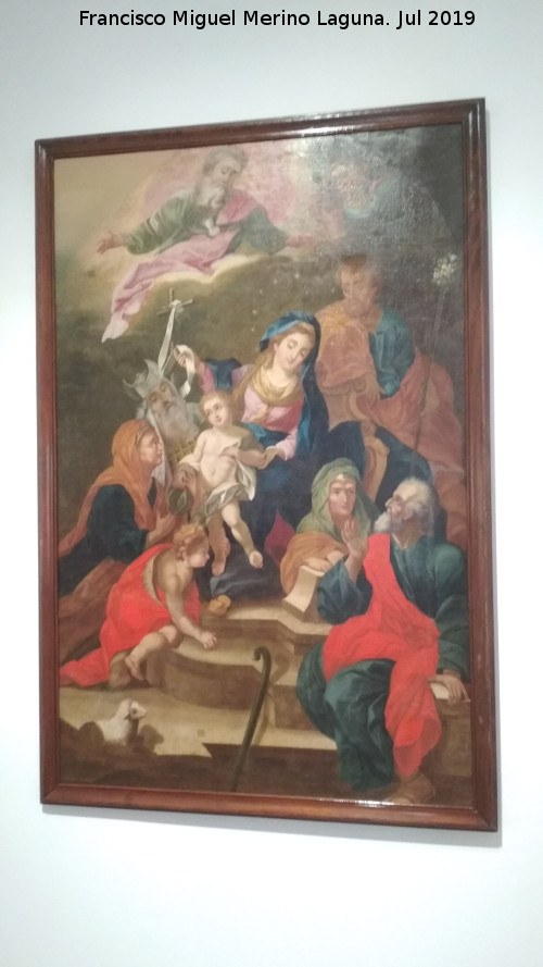 Monasterio de Santa Clara la Real - Monasterio de Santa Clara la Real. Sagrada Familia an�nimo siglo XVIII