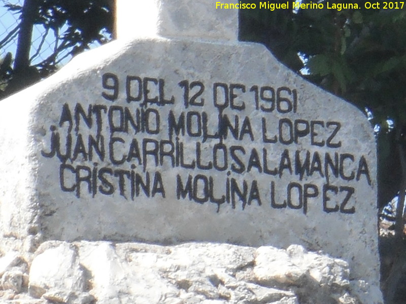 Cruz del Cruce - Cruz del Cruce. Inscripci�n