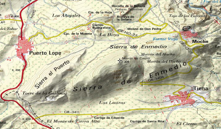 Morr�n de Catena - Morr�n de Catena. Mapa