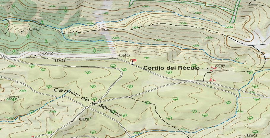 Cortijo al Oeste del Rculo - Cortijo al Oeste del Rculo. Mapa