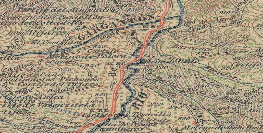 Molino Manchega - Molino Manchega. Mapa antiguo