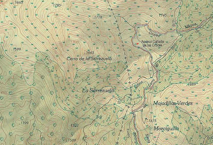 Cerro de la Serrezuela - Cerro de la Serrezuela. Mapa