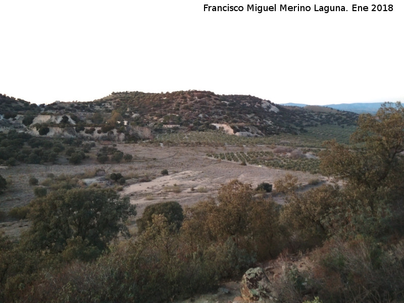 Hoyo de San Bartolom - Hoyo de San Bartolom. Desde el Cerro de San Bartolom