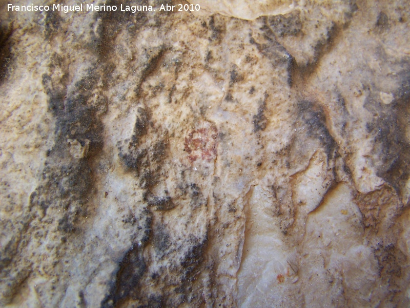 Pinturas rupestres de la Fuente de la Pe�a I - Pinturas rupestres de la Fuente de la Pe�a I. Digitaci�n o punto