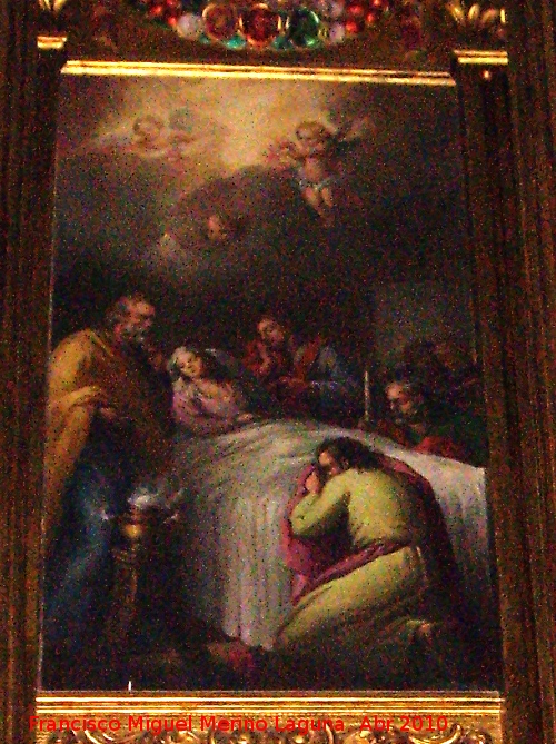 Iglesia de Santiago el Mayor - Iglesia de Santiago el Mayor. Cuadro del retablo superior izquierdo