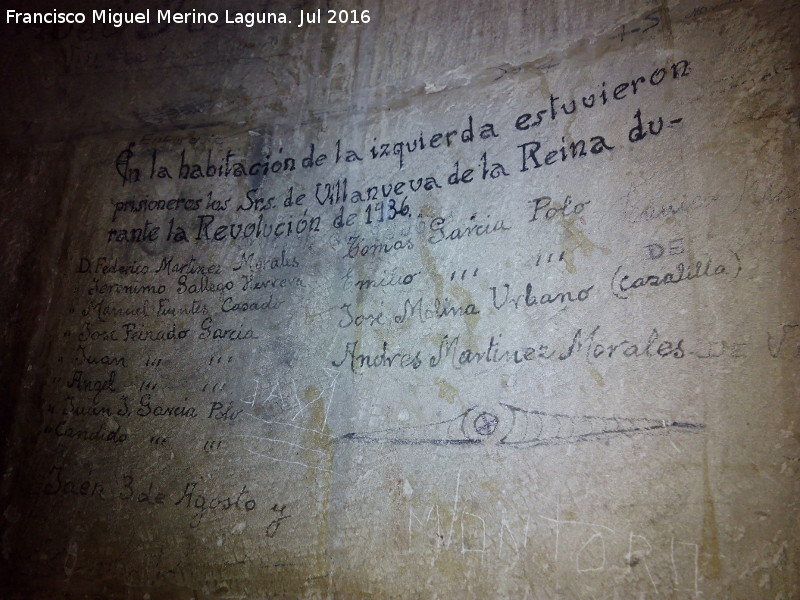 Historia de Villanueva de la Reina - Historia de Villanueva de la Reina. Pintadas de presos de la Guerra Civil en la Catedral de Ja�n