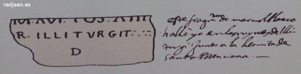 Historia de Villanueva de la Reina - Historia de Villanueva de la Reina. Dibujo con inscripci�n de Ximena Jurado siglo XVII