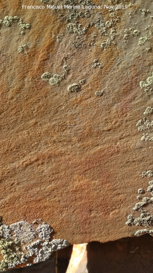 Pinturas rupestres del Arroyo del Chortal III - Pinturas rupestres del Arroyo del Chortal III. Antropomorfo del grupo IV