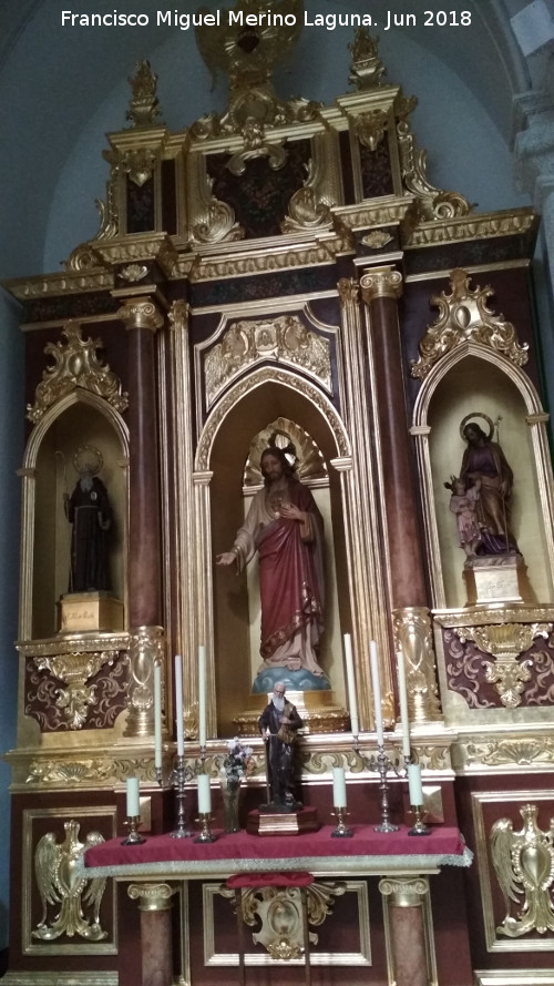 Iglesia de San Juan - Iglesia de San Juan. Retablo del Coraz�n de Jes�s