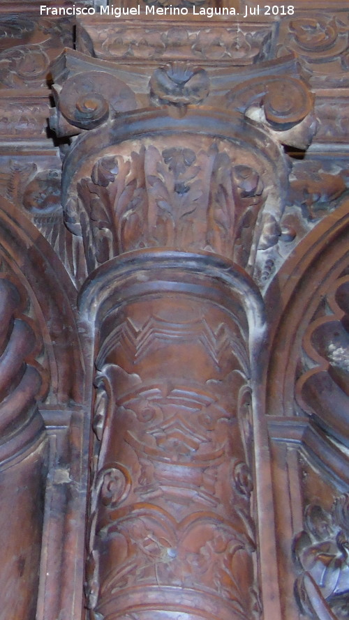 Catedral de Ja�n. Coro. Desposorios de Mar�a y Jos� - Catedral de Ja�n. Coro. Desposorios de Mar�a y Jos�. Capitel derecho