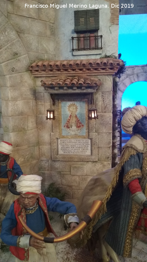 Catedral de Ja�n. Bel�n Napolitano - Catedral de Ja�n. Bel�n Napolitano. Hornacina de la Virgen de la Capilla