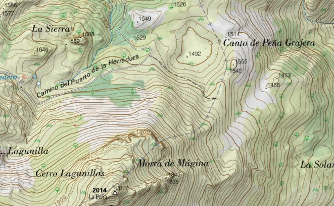 Morra de M�gina - Morra de M�gina. Mapa