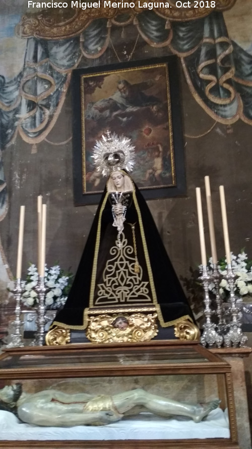 Monasterio de San Jer�nimo. Iglesia - Monasterio de San Jer�nimo. Iglesia. Dolorosa y Cristo Yaciente. Titulares de la cofrad�a de San Jer�nimo