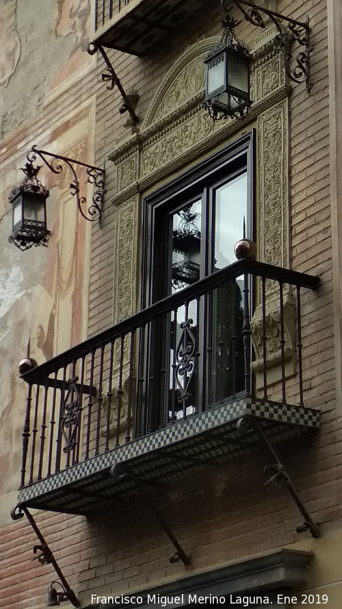 Casa de la Carrera del Darro n� 13 - Casa de la Carrera del Darro n� 13. Balc�n principal