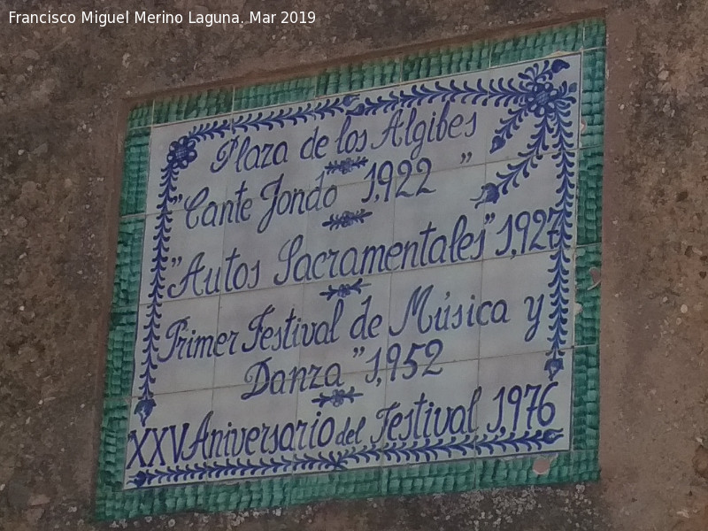 1952 - 1952. Plaza de los Aljibes - Granada
