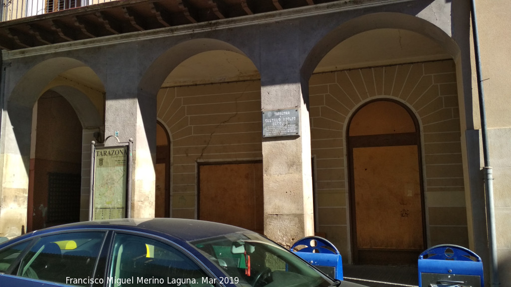 Placa a Gustavo Adolfo Becquer - Placa a Gustavo Adolfo Becquer. Situaci�n