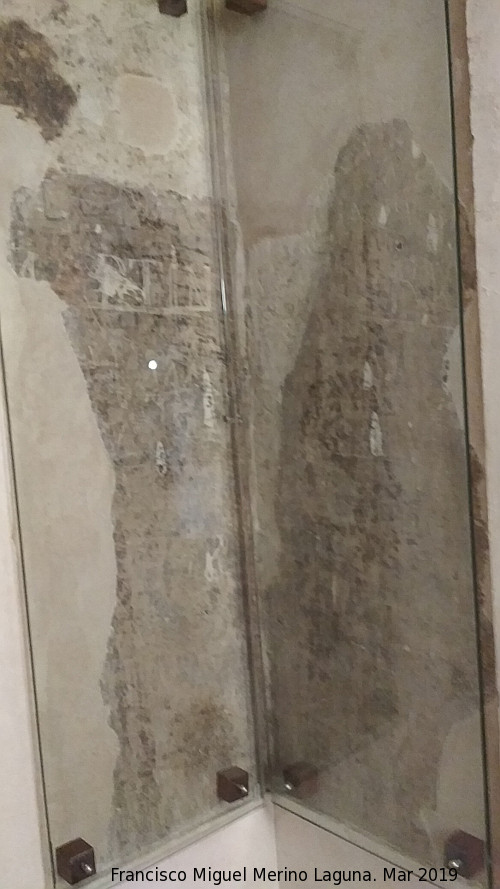 Aljafer�a. Torre del Trobador - Aljafer�a. Torre del Trobador. Graffitis de los prisioneros