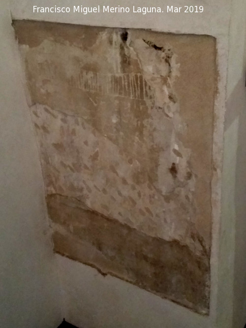 Aljafer�a. Torre del Trobador - Aljafer�a. Torre del Trobador. Graffitis de los prisioneros