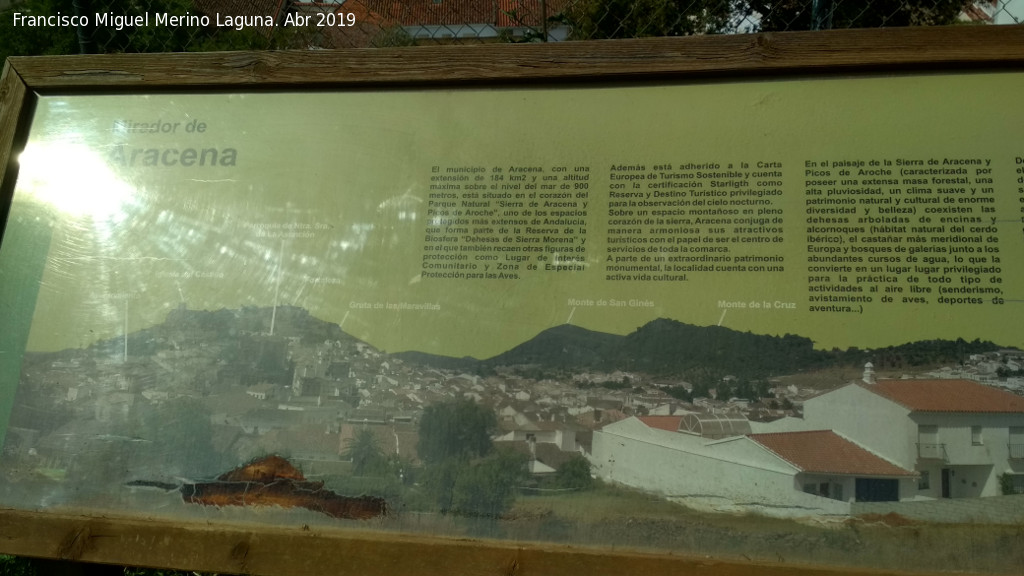 Mirador de Aracena - Mirador de Aracena. Cartel