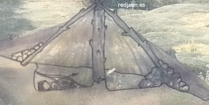 Necr�polis de las Aguilillas. Tumba 4 - Necr�polis de las Aguilillas. Tumba 4. Reconstrucci�n hipot�tica