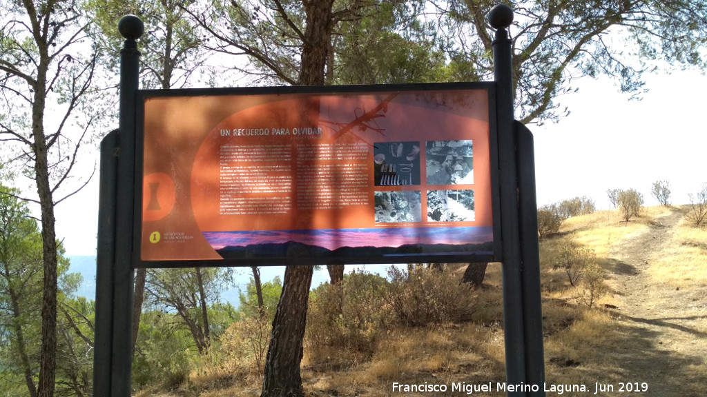 Trincheras de las Aguilillas - Trincheras de las Aguilillas. Cartel