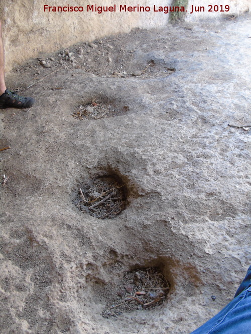 Necr�polis de las Aguilillas. Tumba 6 - Necr�polis de las Aguilillas. Tumba 6. Cazoletas