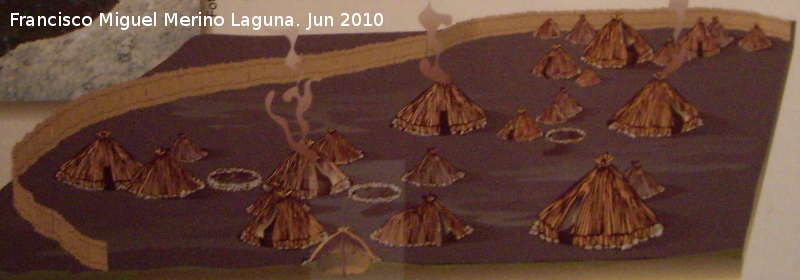 Poblado del Polideportivo - Poblado del Polideportivo. Reconstrucci�n del poblado