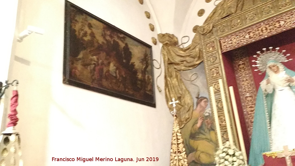 Iglesia de San Pedro y San Pablo. Capilla de la Virgen de las Maravillas - Iglesia de San Pedro y San Pablo. Capilla de la Virgen de las Maravillas. Cuadro lateral