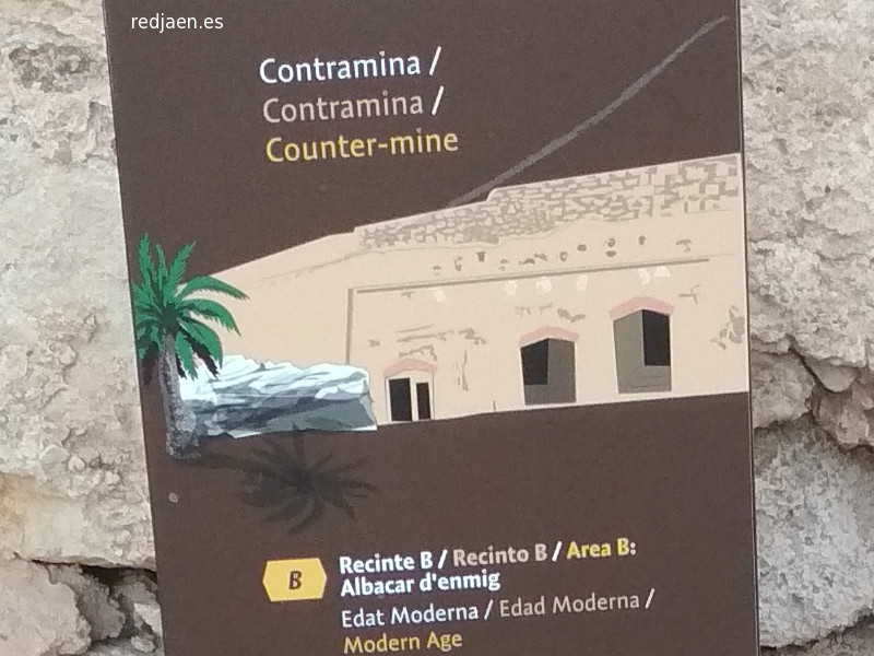 Castillo de Santa B�rbara. Calabozos - Castillo de Santa B�rbara. Calabozos. Dibujo