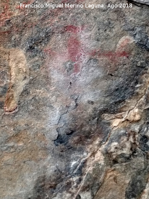 Pinturas rupestres del Abrigo de Mingo L�pez I - Pinturas rupestres del Abrigo de Mingo L�pez I. Antropomorfo