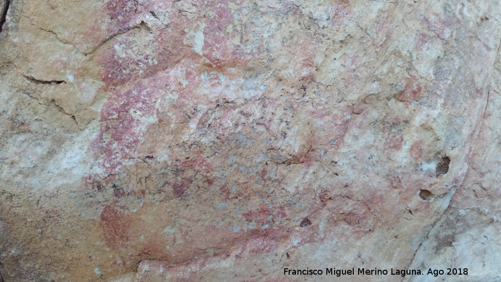 Pinturas rupestres de la Raspa de Piedra Redonda III - Pinturas rupestres de la Raspa de Piedra Redonda III. Detalle