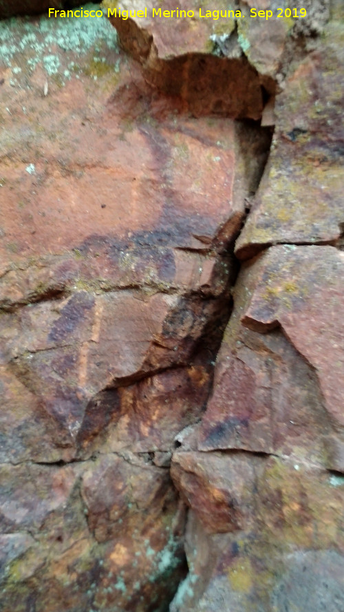 Pinturas rupestres del Arroyo del Bat�n - Pinturas rupestres del Arroyo del Bat�n. Figura circular