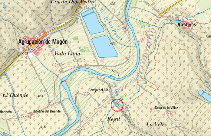 Acueducto de las Muelas - Acueducto de las Muelas. Mapa