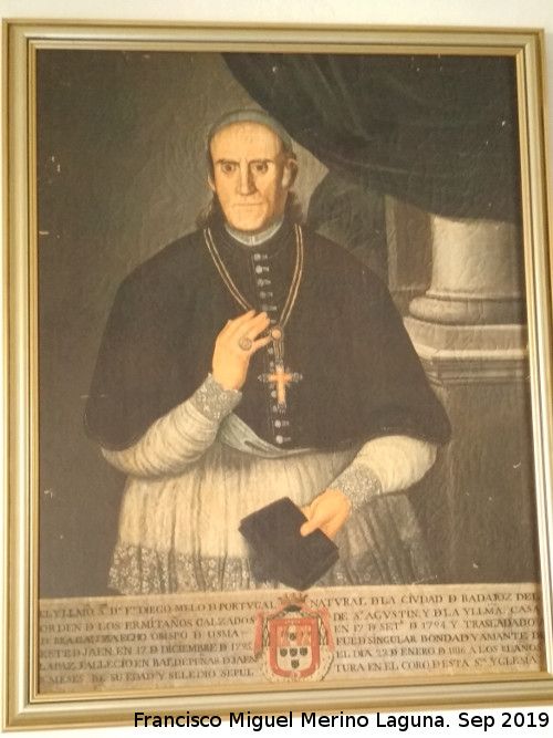 Diego Melo de Portugal - Diego Melo de Portugal. Cuadro. Ermita de San Sebastin - Valdepeas de Jan