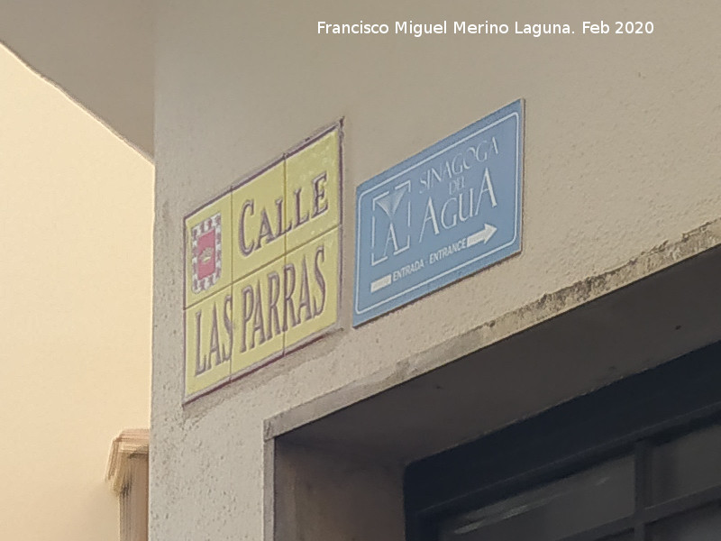 Calle de las Parras - Calle de las Parras. Placa