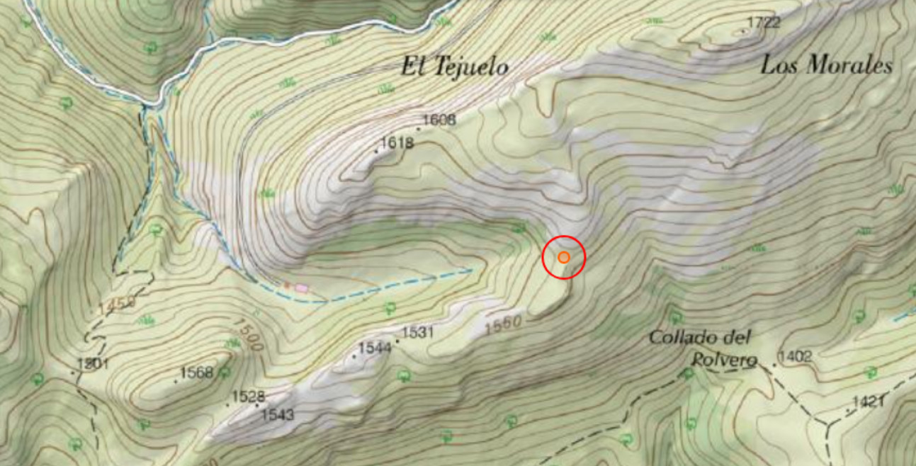 Collado del Tejuelo - Collado del Tejuelo. Mapa