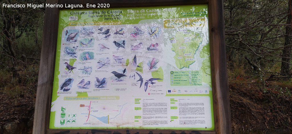 Sendero Cerrada de Utrero - Sendero Cerrada de Utrero. Cartel