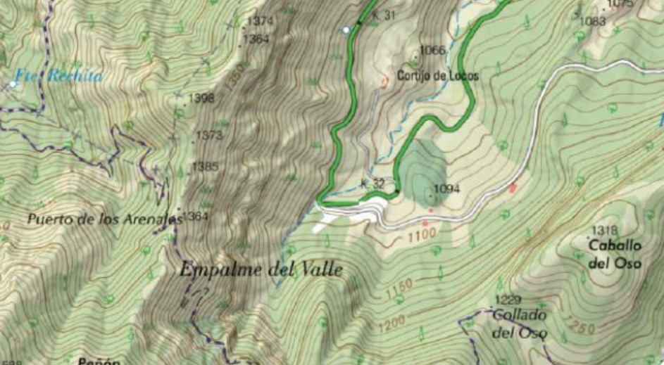 Empalme del Valle - Empalme del Valle. Mapa