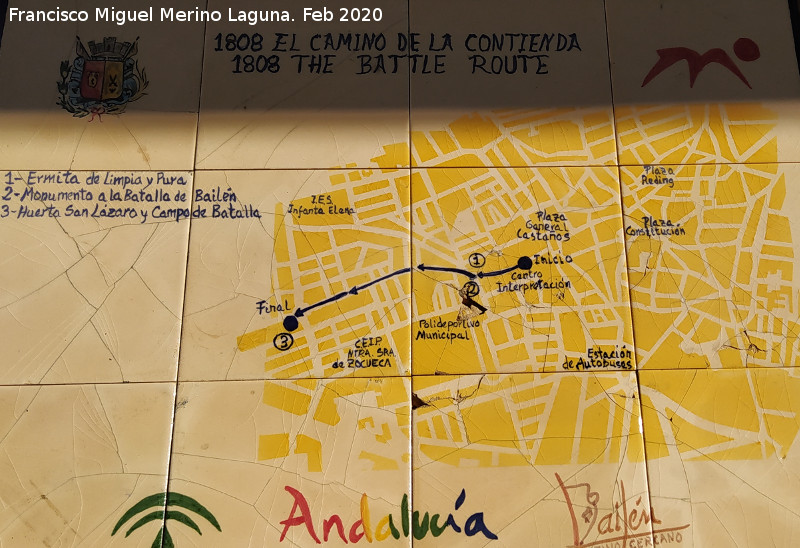 Ruta 1808. El camino de la contienda - Ruta 1808. El camino de la contienda. Placa