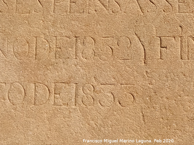 Inscripci�n de la Fuente - Inscripci�n de la Fuente. A�os 1832 y 1833