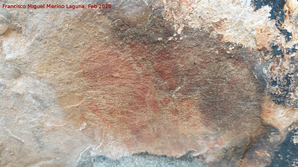 Pinturas rupestres Abrigo Este de las Pe�as de Castro VI - Pinturas rupestres Abrigo Este de las Pe�as de Castro VI. Panel principal