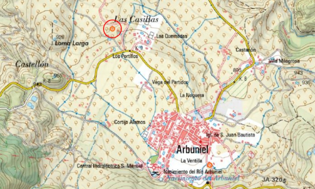 Cortijo de las Casillas - Cortijo de las Casillas. Mapa