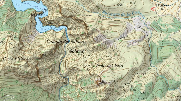 Ca�ada del Sabinar - Ca�ada del Sabinar. Mapa