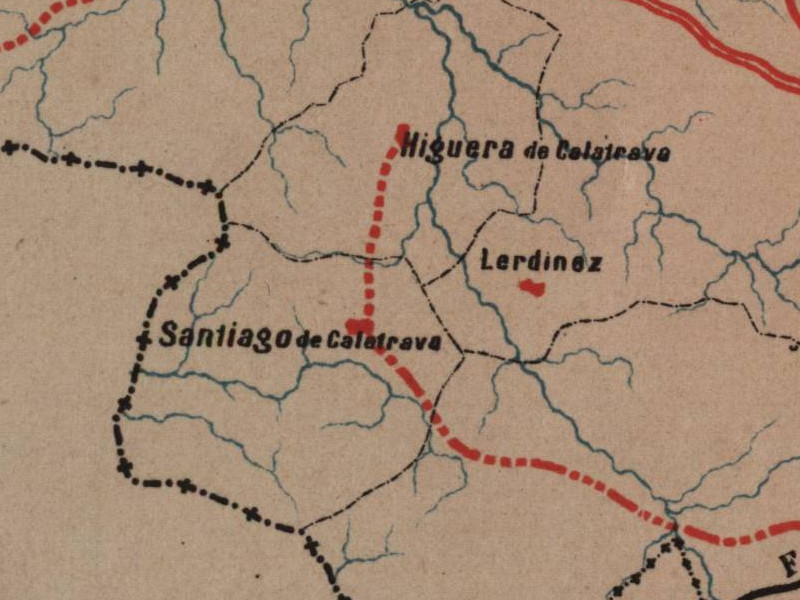 Aldea Lend�nez - Aldea Lend�nez. Mapa 1885