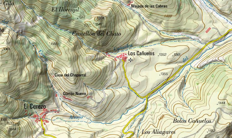 Aldea Los Ca�uelos - Aldea Los Ca�uelos. Mapa