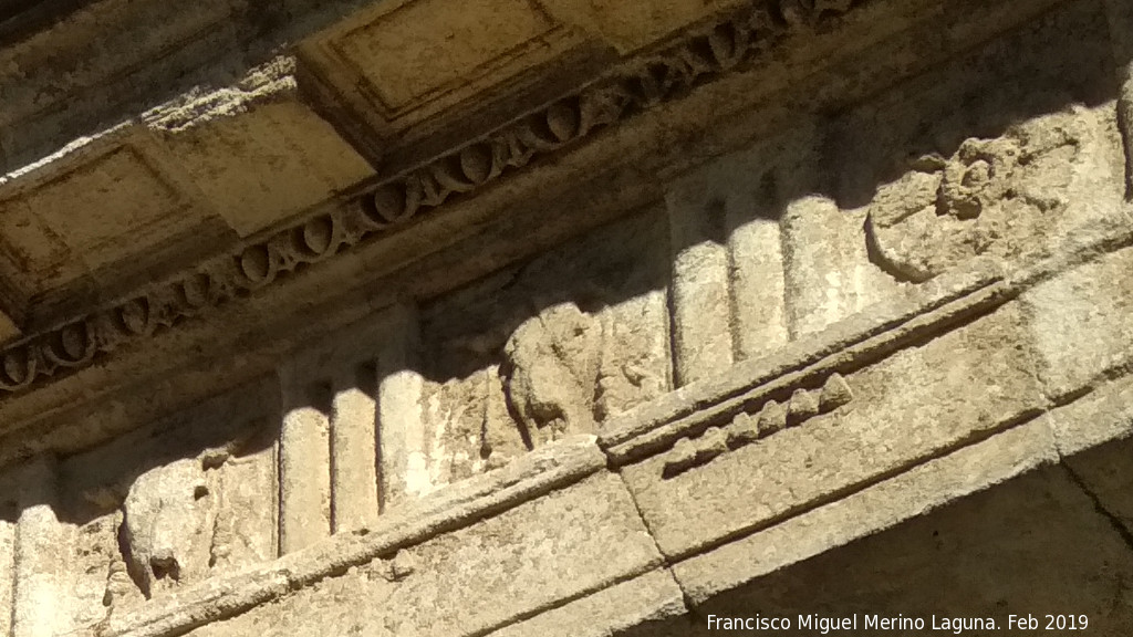 Alhambra. Palacio de Carlos V - Alhambra. Palacio de Carlos V. Decoraci�n del patio